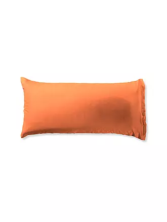 FLEURESSE | Federa per cuscino in raso Royal Uni, set da 2, 40x80 cm, Blu Perla | orange